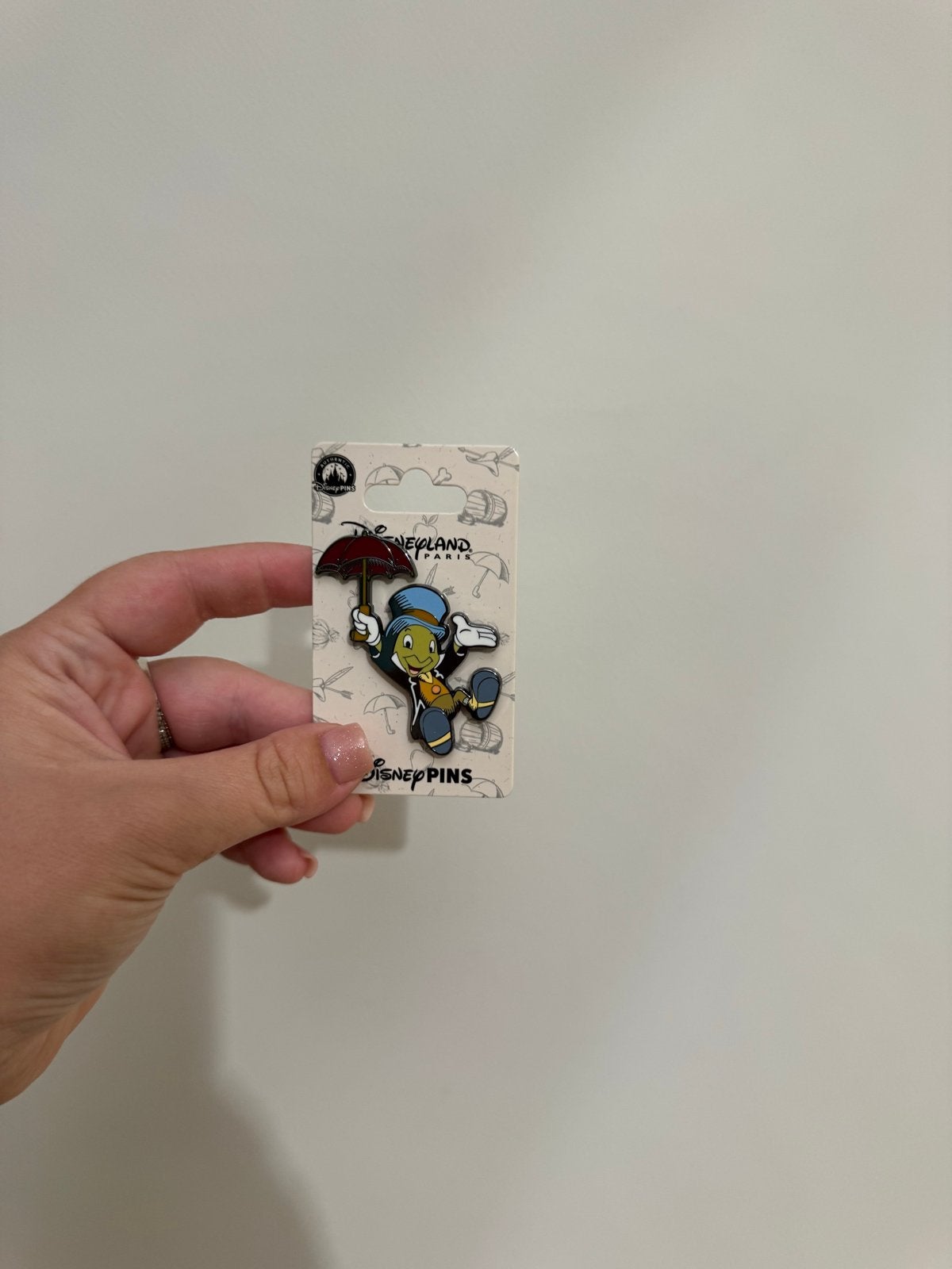 Disney Pin Jiminy Cricket Disneyland Parijs, Ophalen of Verzenden, Peter Pan of Pinokkio, Nieuw, Overige typen