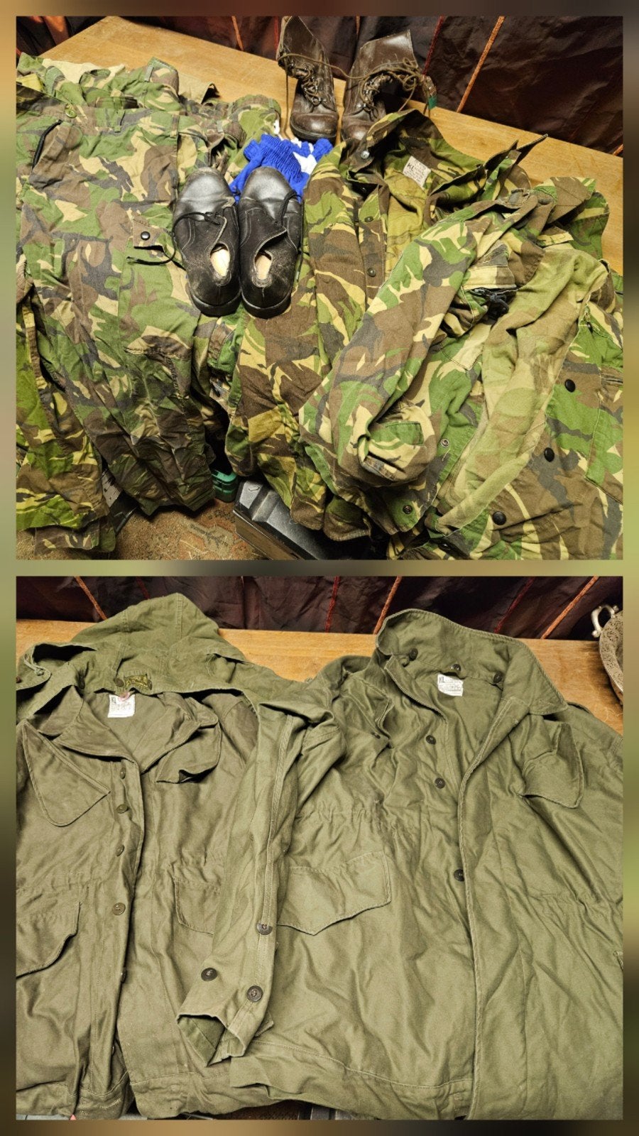 Hele partij met oude leger kleding/oude defensie kleding, Verzamelen, Militaria | Algemeen, Landmacht, Nederland, Ophalen