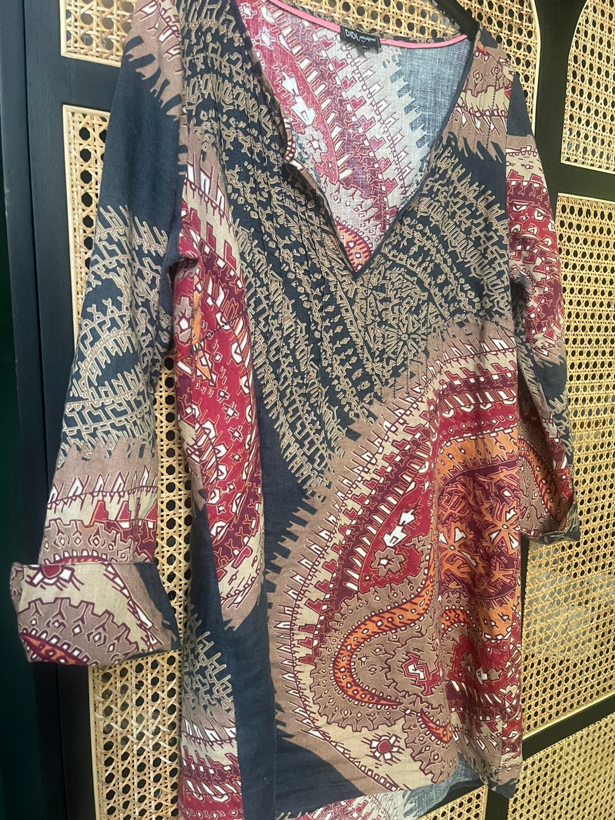 Didi Luchtige Linnen Tuniek Alijn model, Kleding | Dames, Blouses en Tunieken, Ophalen of Verzenden, Zo goed als nieuw, Maat 38/40 (M)