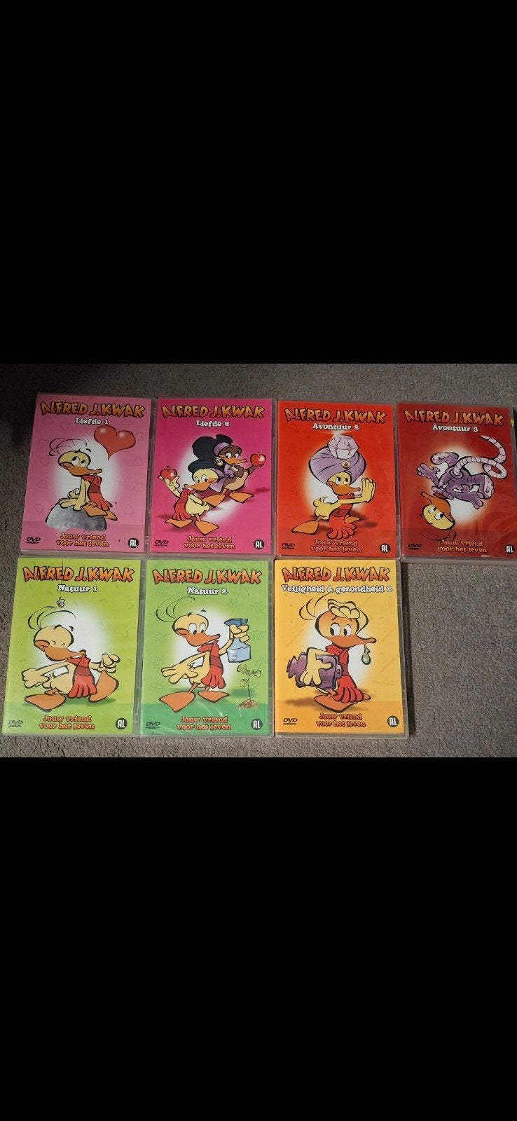 Alfred J. Kwak DVD's -  (7 DVD's), Cd's en Dvd's, Dvd's | Kinderen en Jeugd, Gebruikt, Verzenden, Alle leeftijden, Dieren