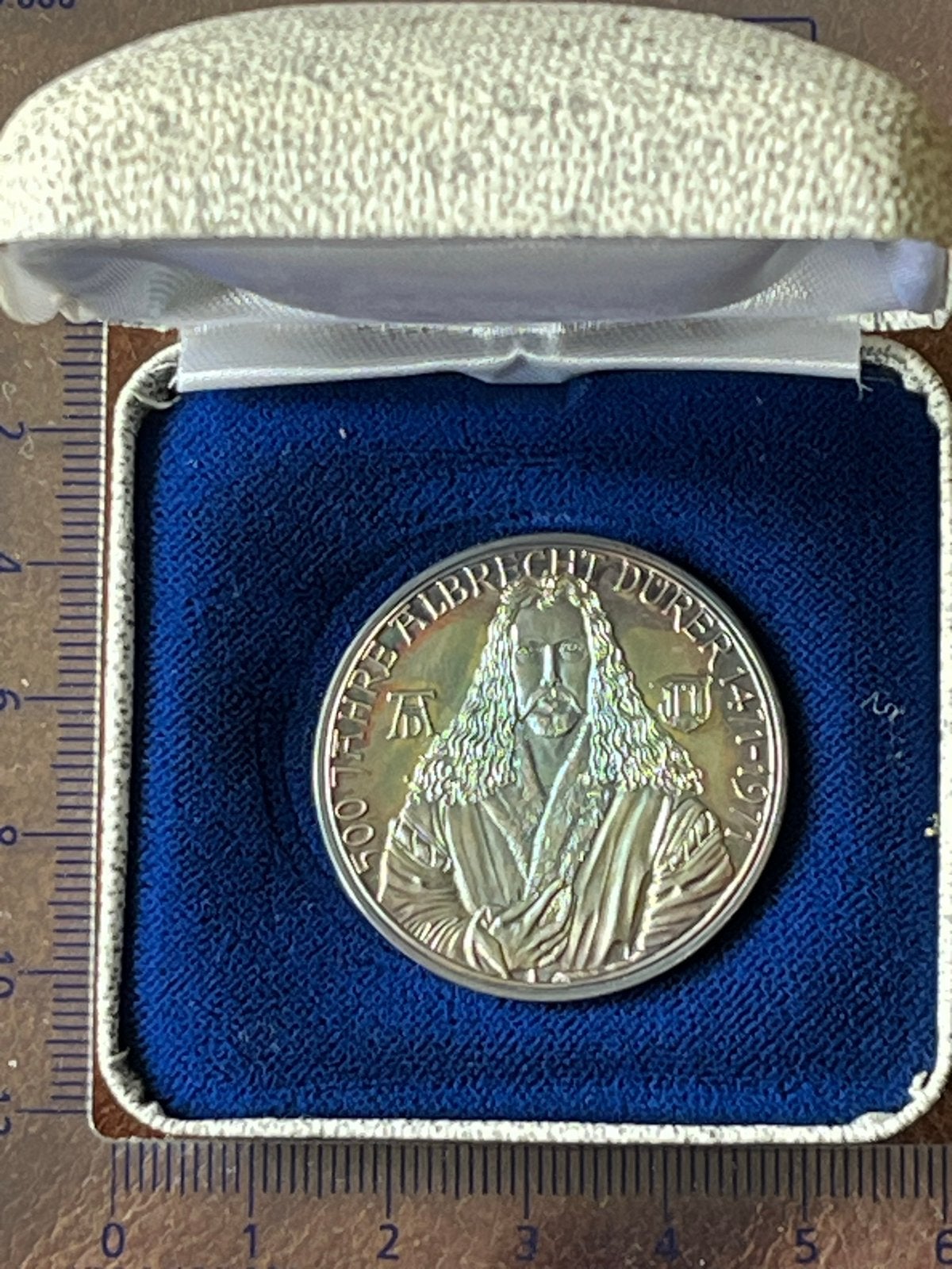 Zilveren Herdenkingsmunt Albrecht Dürer 500 Jaar, Ophalen of Verzenden, Zilver, Buitenland