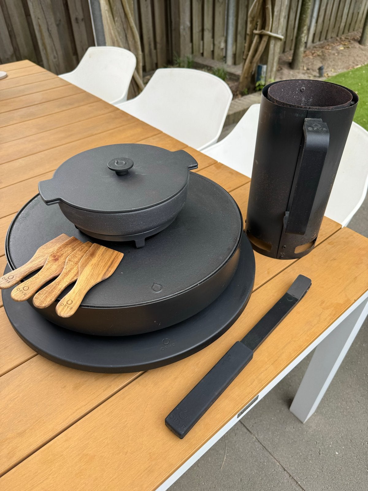 OFYR tabl’o met accessoires, Ophalen, Gebruikt