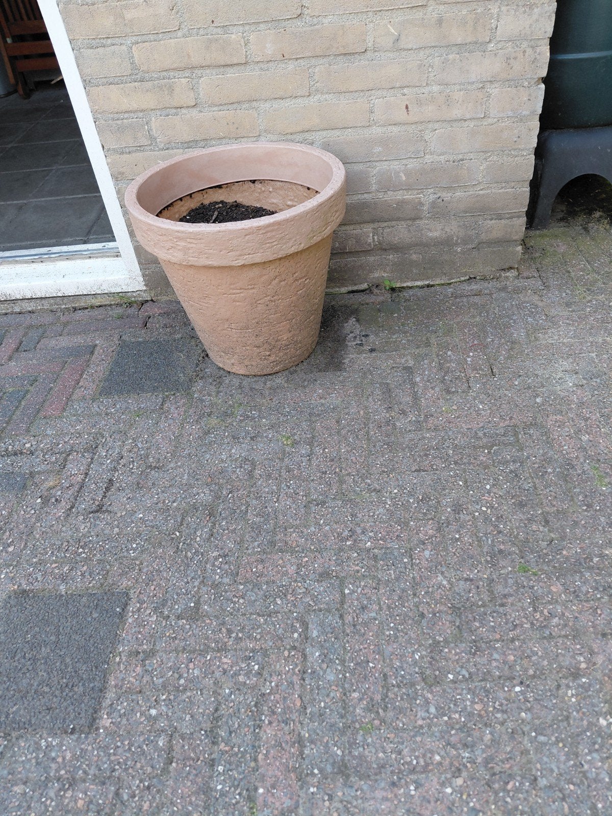plantenpotten 3x GRATIS, Ophalen, Kunststof, Gebruikt, Rond