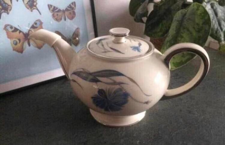 💝 Vintage ROSENTHAL WINIFRED CORNFLOWER theepot blauw, Ophalen of Verzenden
