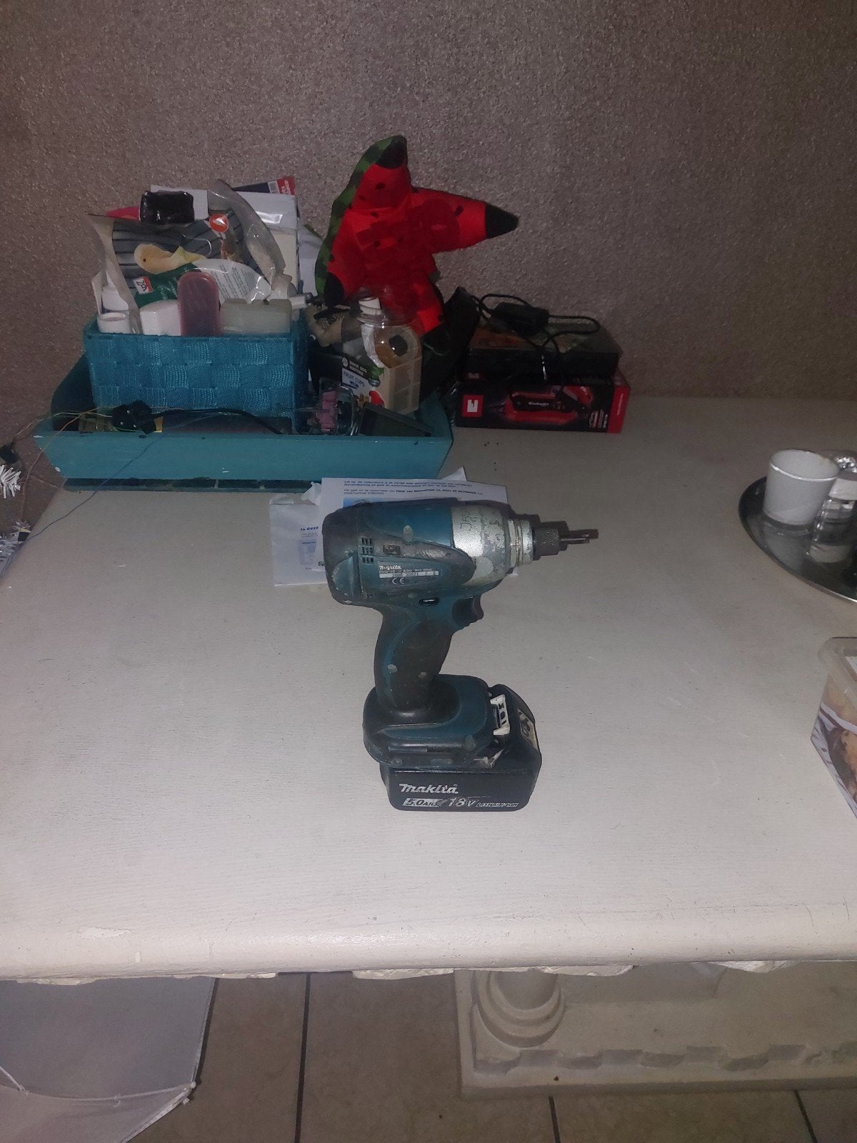 Makita DTD152 18V Accu Slagmoersleutel - Gebruikt, Variabele snelheid, Verzenden, Boor- en Schroefmachine, Gebruikt