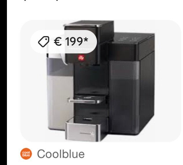 Illy Y5 Milk Iperespresso capsulemachine, Gebruikt, Espresso apparaat, Ophalen of Verzenden, 4 tot 10 kopjes