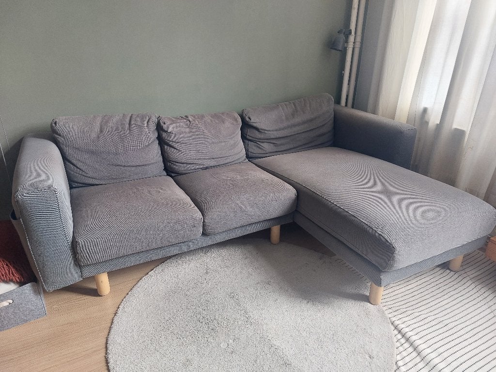 IKEA NORSBORG bank gratis ophalen, Huis en Inrichting, Banken | Bankstellen, Ophalen, Hoekbank, Driepersoons, 75 tot 100 cm