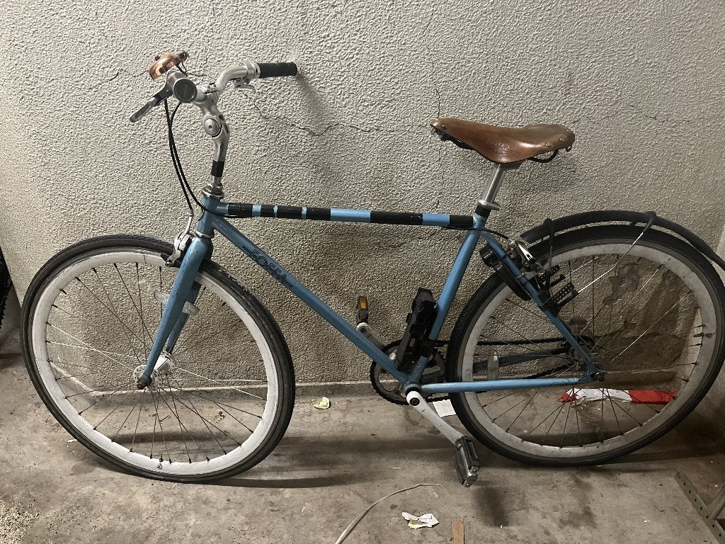 Foffa single speed fiets, Fietsen en Brommers, Gebruikt, Staal, 49 tot 53 cm, Schijfrem