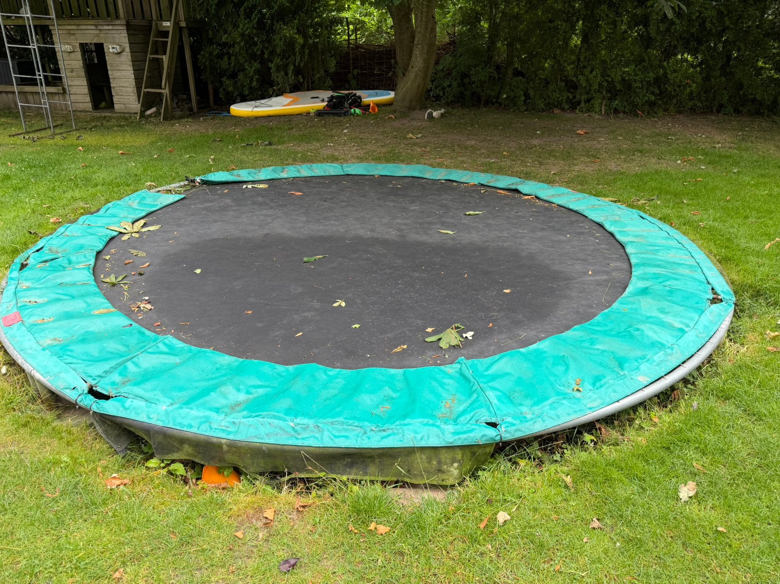 Grote trampo 4m !!, Ophalen, Gebruikt