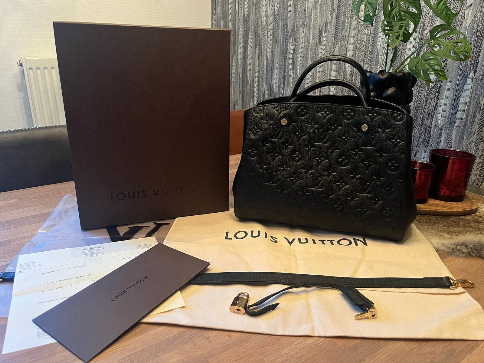 Louis Vuitton Montaigne MM, Ophalen of Verzenden, Zo goed als nieuw, Overige typen