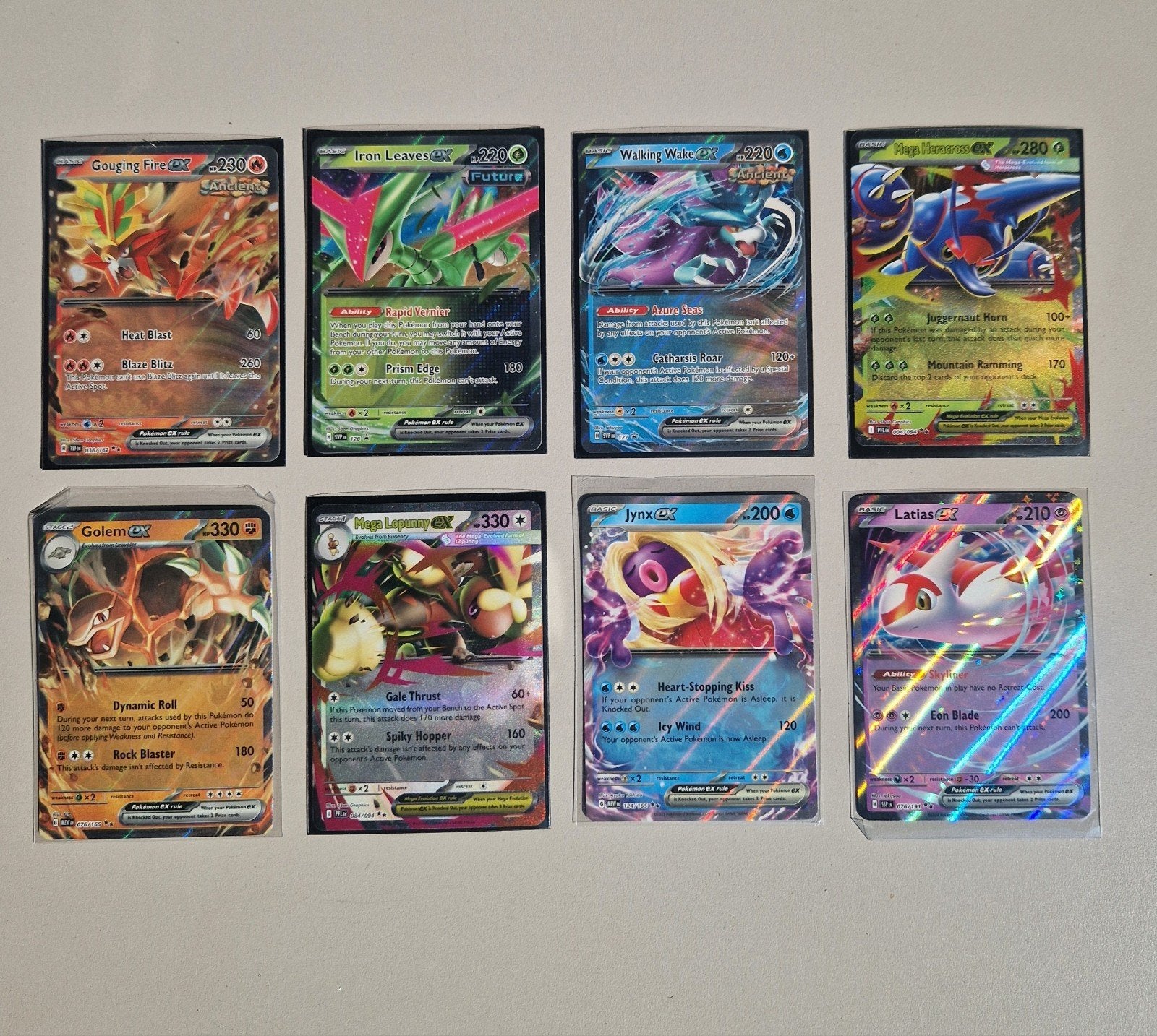 Pokémon GX en EX kaarten - Set van 8, Ophalen of Verzenden, Zo goed als nieuw, Meerdere kaarten, Foil