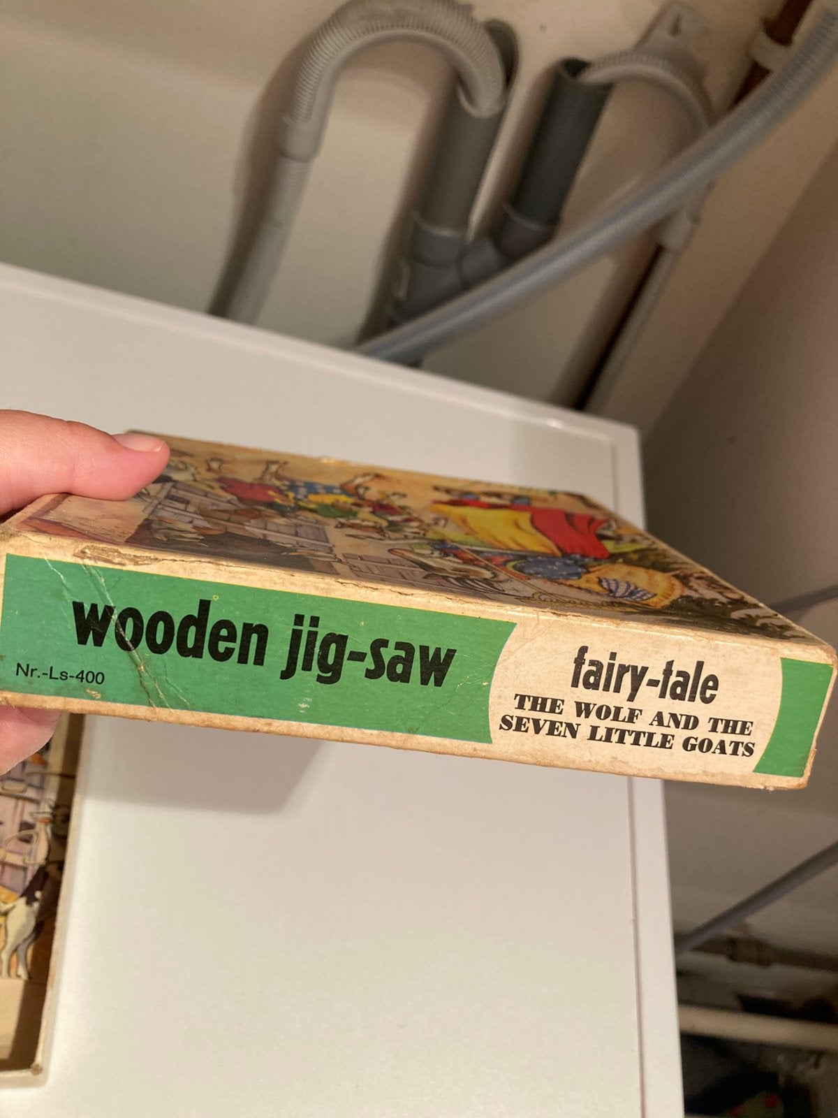 Houten jigsaw puzzel, vintage!, Ophalen of Verzenden