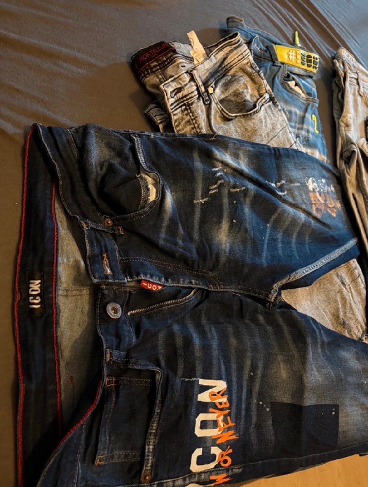 Partij heren jeans, Kleding | Heren, Spijkerbroeken en Jeans, Ophalen of Verzenden, Gedragen, Overige kleuren, W32 (confectie 46) of kleiner