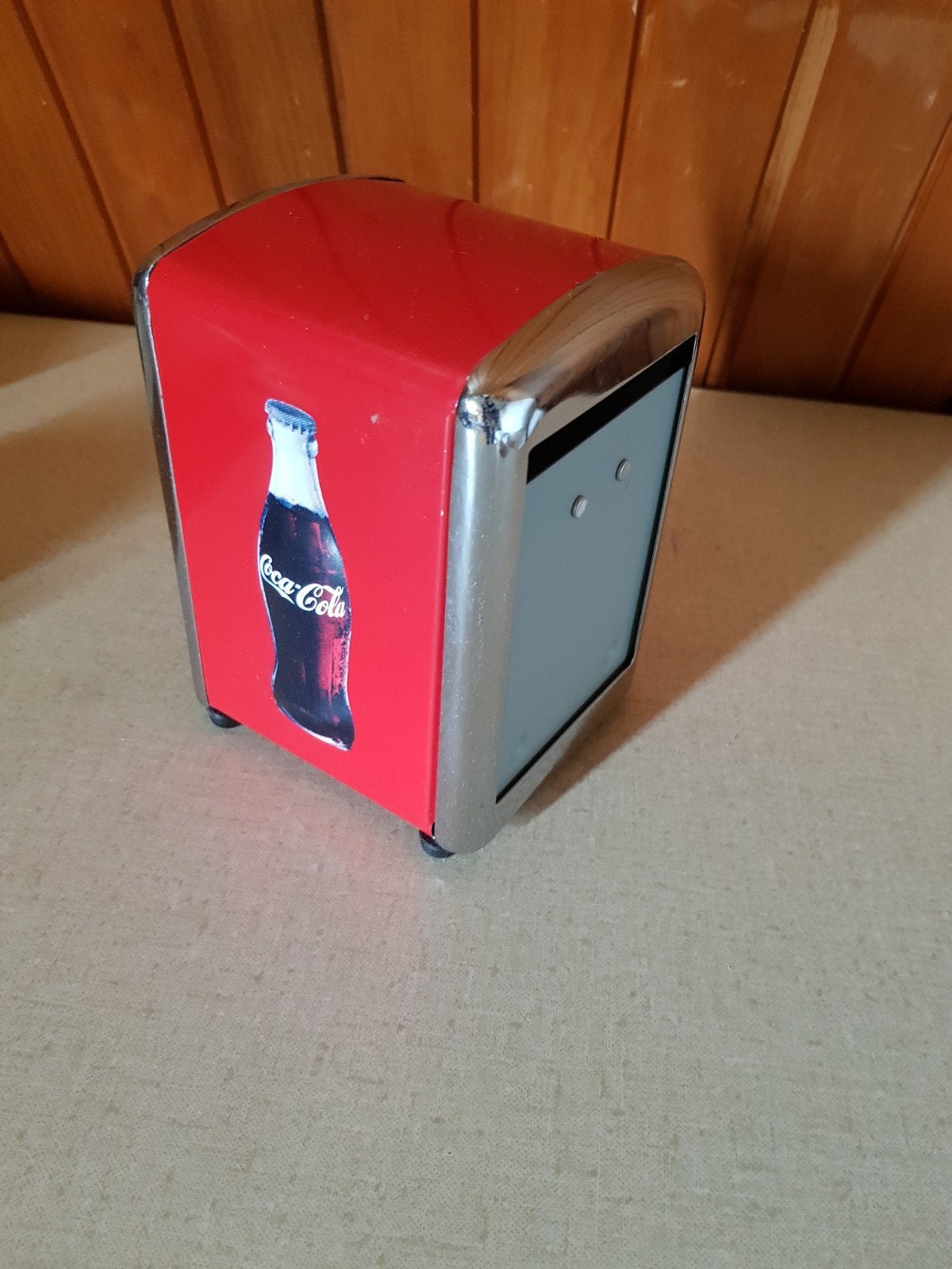 Vintage Coca-Cola servetdispenser, Ophalen of Verzenden