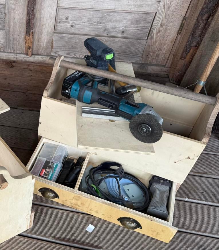 Houten gereedschapskist ZONDER gereedschap, Kinderen en Baby's, Ophalen of Verzenden, Zo goed als nieuw