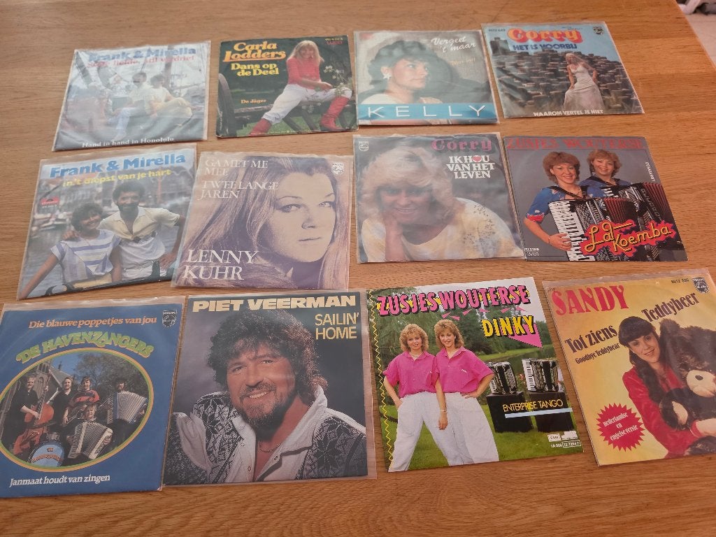 Partij vinyl singels, Ophalen, Gebruikt, 7 inch, Overige genres