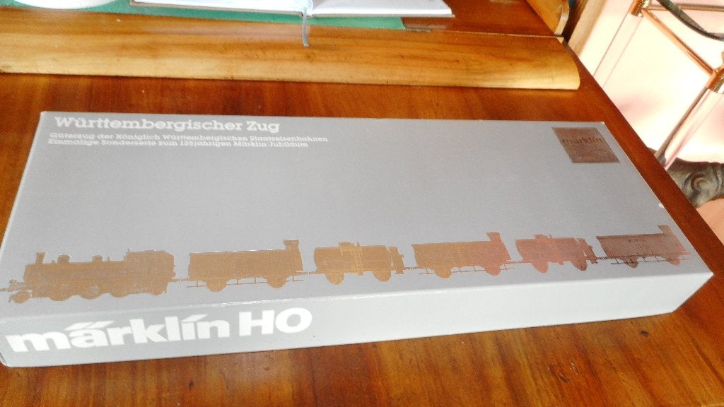 MARKLIN 2857 Duitse goederentrein set : loc T 5 + 5 wagons, Hobby en Vrije tijd, Wisselstroom, Treinset, Nieuw, Ophalen of Verzenden
