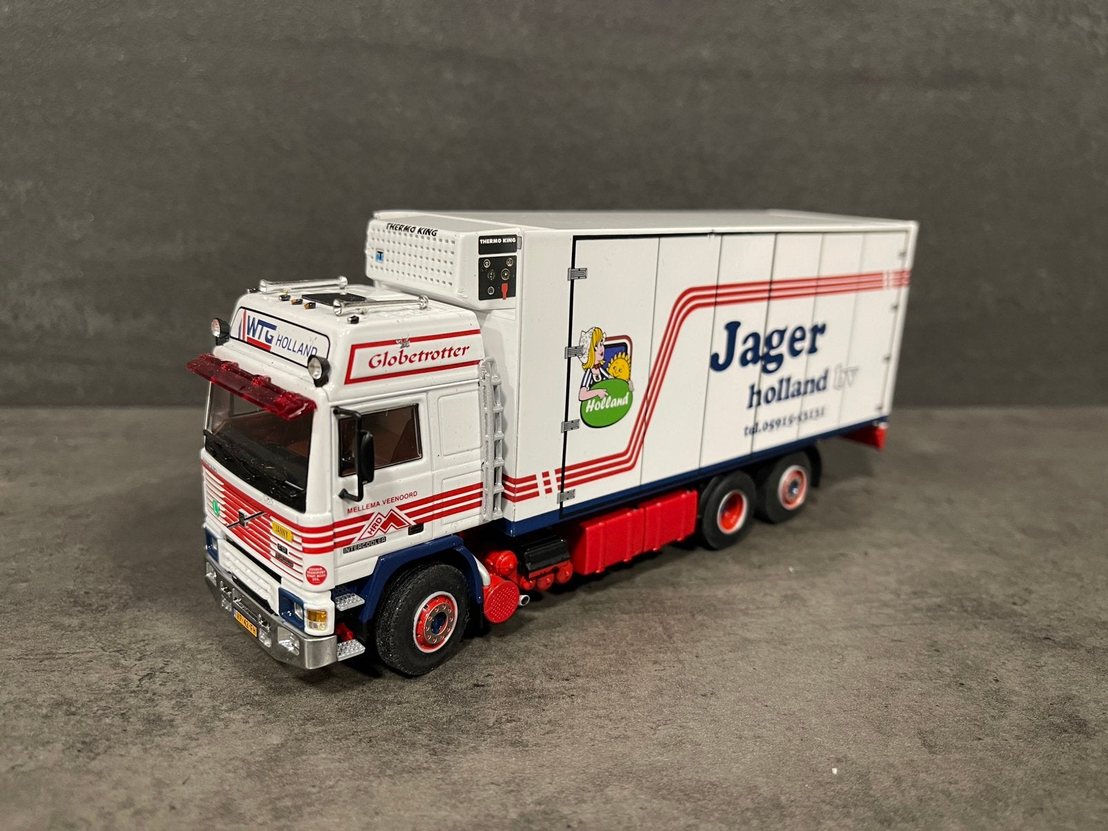 Schitterende WSI bakwagen koeler Volvo F16 WTG / Jager, Hobby en Vrije tijd, Modelauto's | 1:50, Ophalen of Verzenden, Zo goed als nieuw