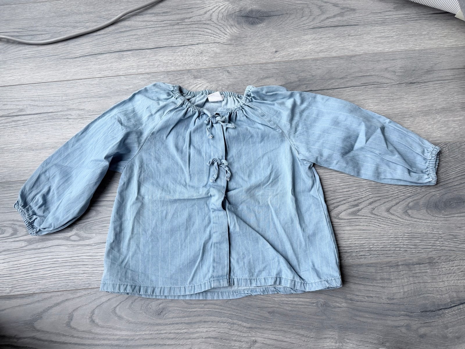 Hema spijkerblouseje maat 86, Ophalen of Verzenden, Zo goed als nieuw, Meisje, Overhemd of Blouse