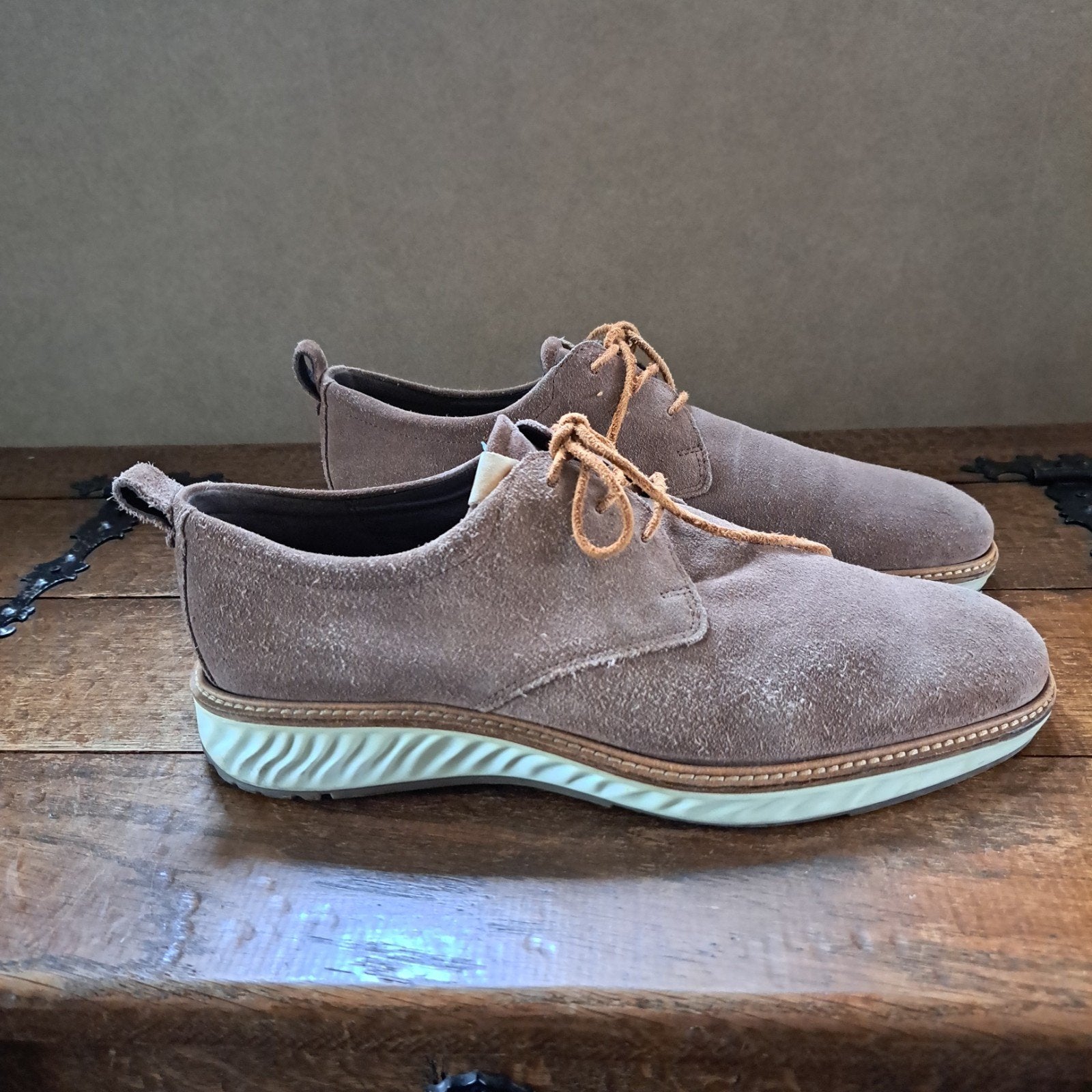 Ecco veterschoenen mt 46, Ecco, Bruin, Ophalen of Verzenden, Zo goed als nieuw