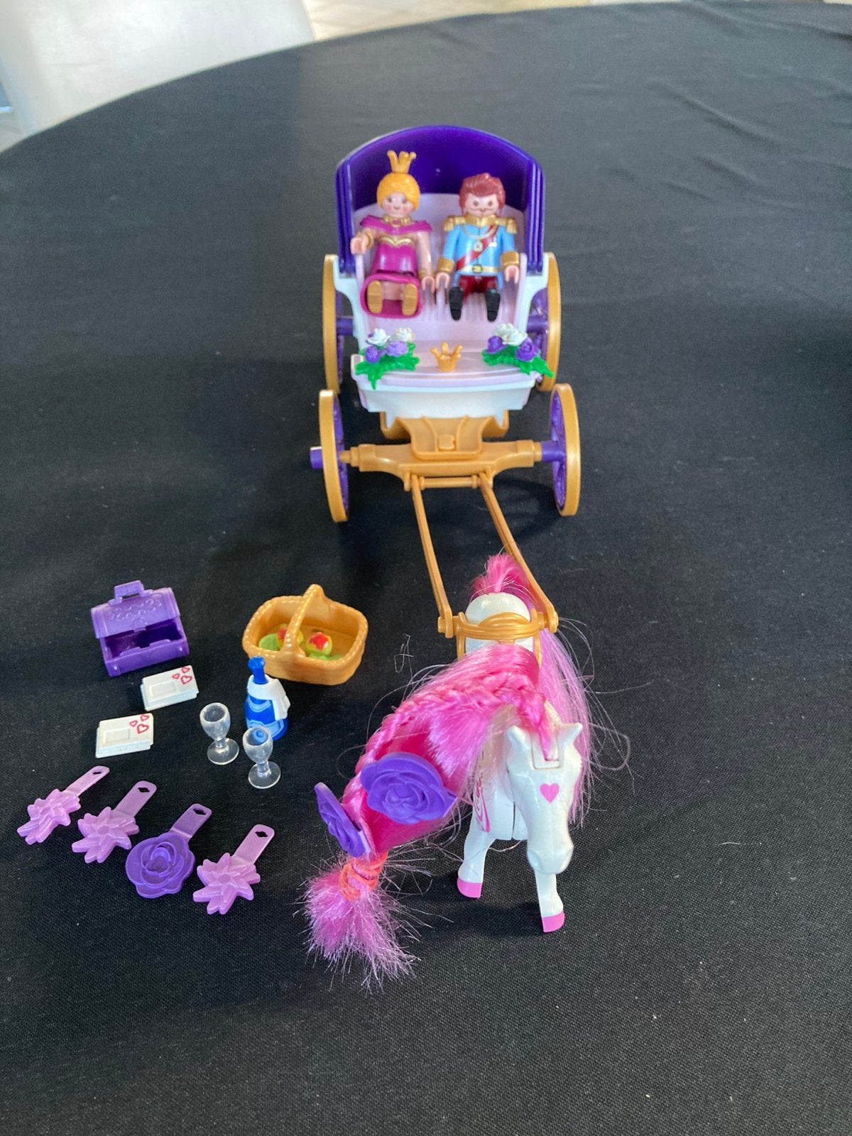 Playmobil koninklijke koets met paard 6856, Ophalen of Verzenden, Zo goed als nieuw