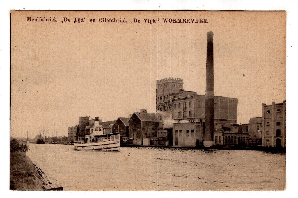 Zaandam Wormerveer Olie fabriek & Meel Fabriek Mooi, Verzamelen, Verzenden, Voor 1920, Noord-Holland