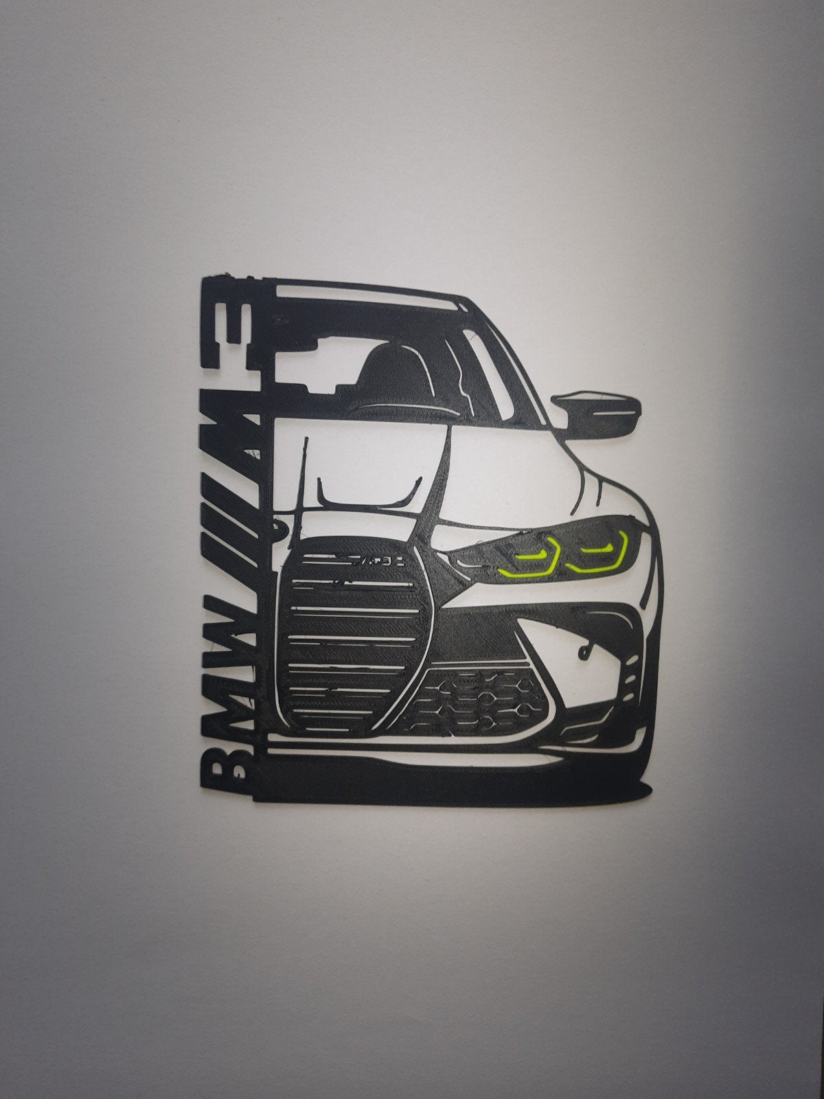 Bmw m3 competition wall art - silhouet, Antiek en Kunst, Ophalen of Verzenden, Voertuigen
