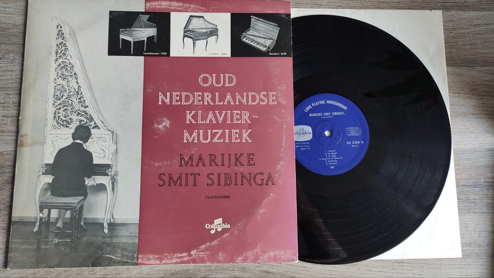 Oud Nederlandse klavier muziek Marijke smit sibinga lp, Cd's en Dvd's, Ophalen of Verzenden, LP