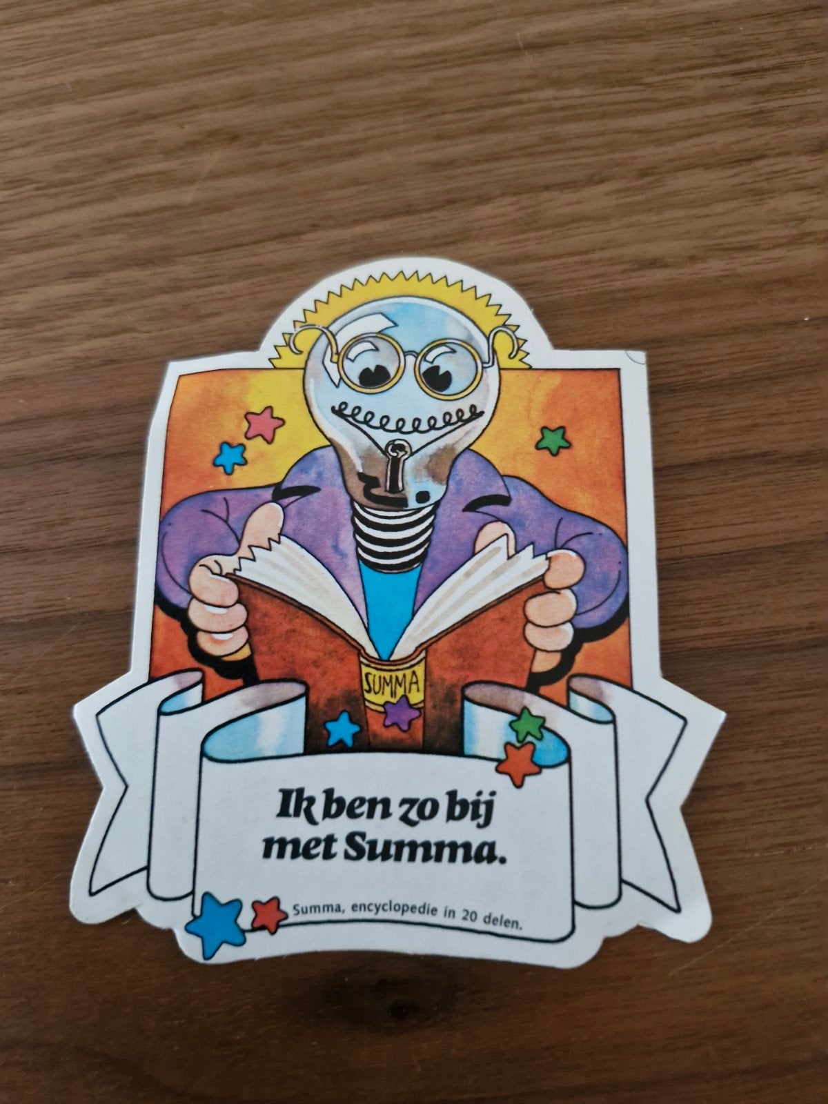 10847 Vintage Summa Encyclopedie Stickers - Set van 6, Ophalen of Verzenden, Gebruikt, Overige typen
