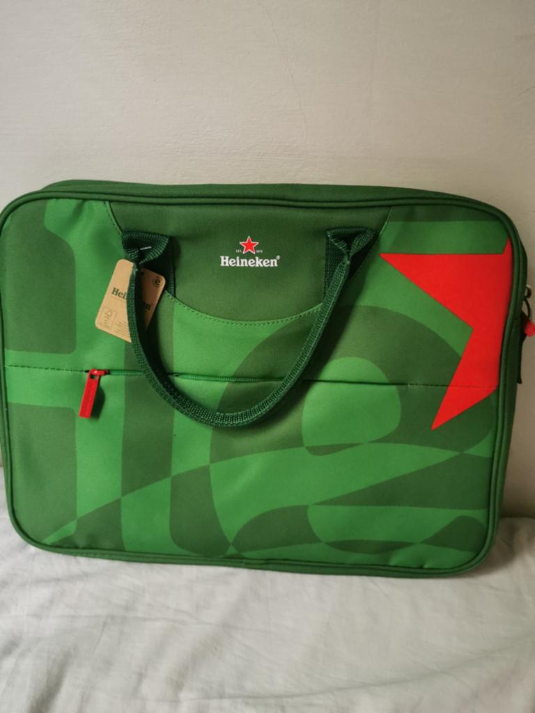 Heineken Laptop Tas - Groen, Nieuw met Label, 40 tot 60 cm, Groen, Nieuw, Minder dan 35 cm