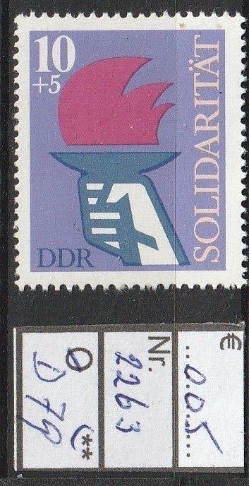 DDR Solidariteit Michel 2263 Nr.D79p, Postzegels en Munten, Verzenden, DDR, Postfris
