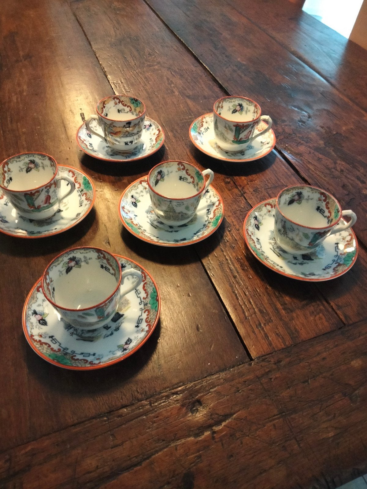 6 x P. Regout Timor 1836 koffiekopjes, Antiek en Kunst, Antiek | Keramiek en Aardewerk, Ophalen of Verzenden