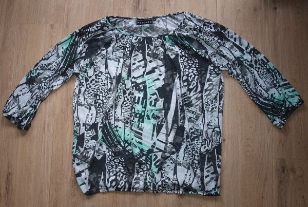 Zwart Wit Groen Shirtje Pescara (XL), Zwart, Maat 46/48 (XL) of groter, Pescara, Ophalen of Verzenden
