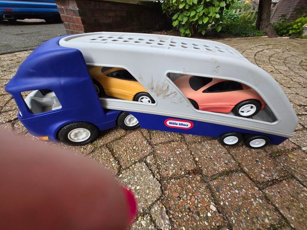 Little Tikes Autotransporter met 2 auto's, Ophalen of Verzenden, Gebruikt