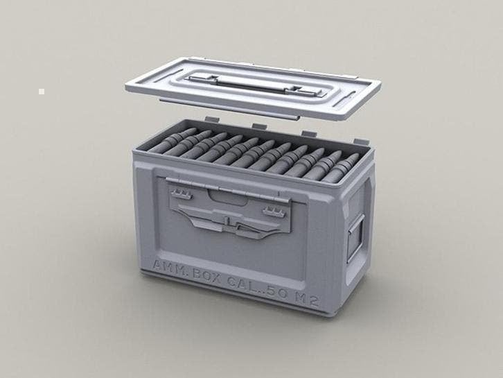 LiveResin LRE35178 WWII US Army .50 M2 Ammo Box - Open 1/35, Verzenden, Nieuw, 1:35 tot 1:50