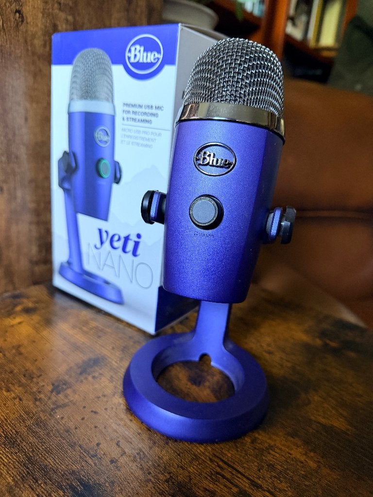 Blue Yeti Nano Microfoon - Vivid Blue, Ophalen of Verzenden, Zo goed als nieuw, Studiomicrofoon