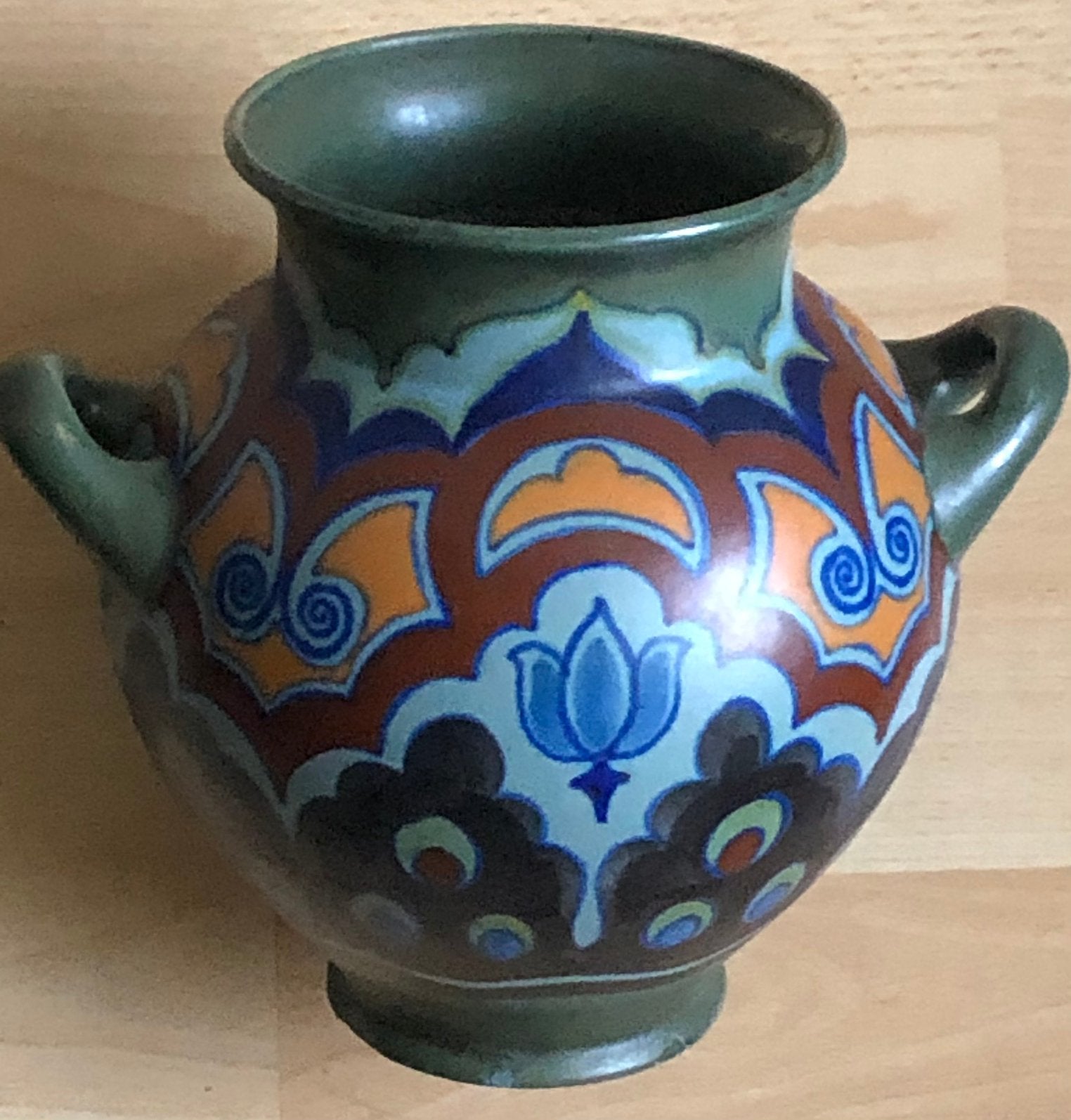 Antieke pot Plateelbakkerij Zuid-Holland Gouda Gobo1923, Antiek en Kunst, Ophalen of Verzenden