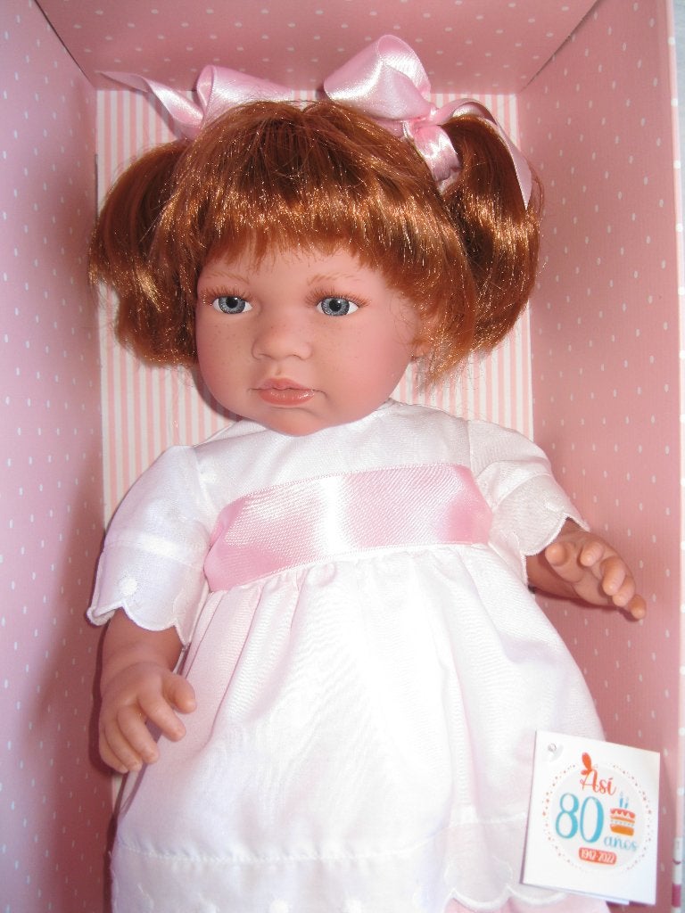 Softbody pop Asi levensecht met rood haar baby pop nieuw, Asi, Nieuw, Ophalen of Verzenden, Info@selintoys.nl