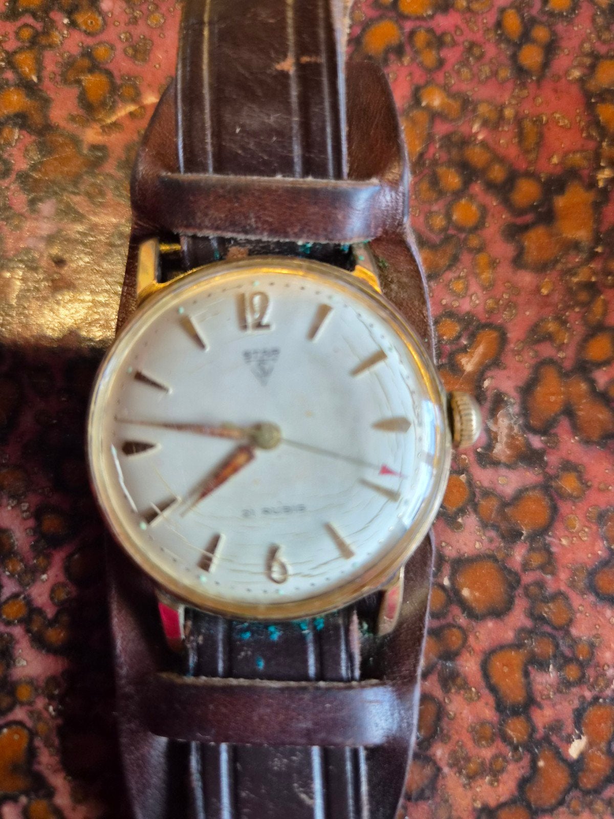 Star Vintage horloge Opwinder  antiek, Overige merken, Staal, Polshorloge, 1960 of later