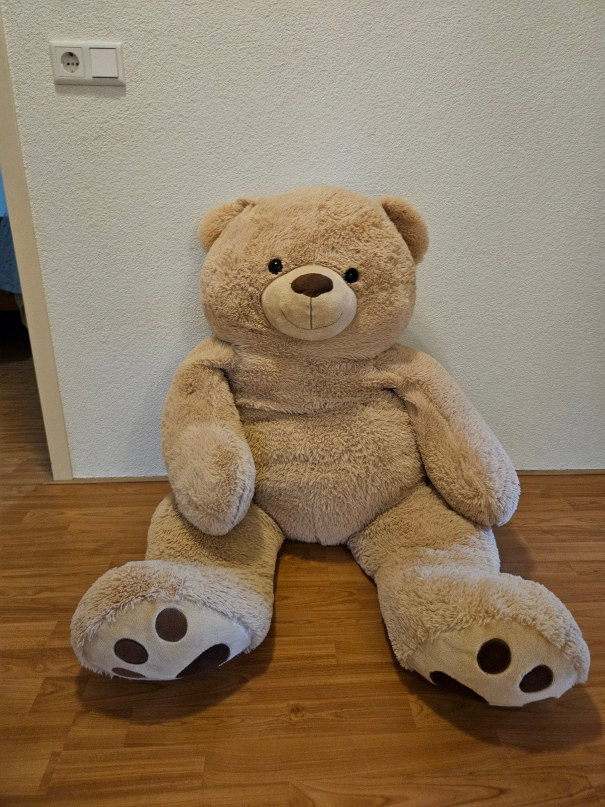 Grote teddybeer van 130 cm - Zo goed als nieuw, Ophalen, Beer, Zo goed als nieuw, Bruin