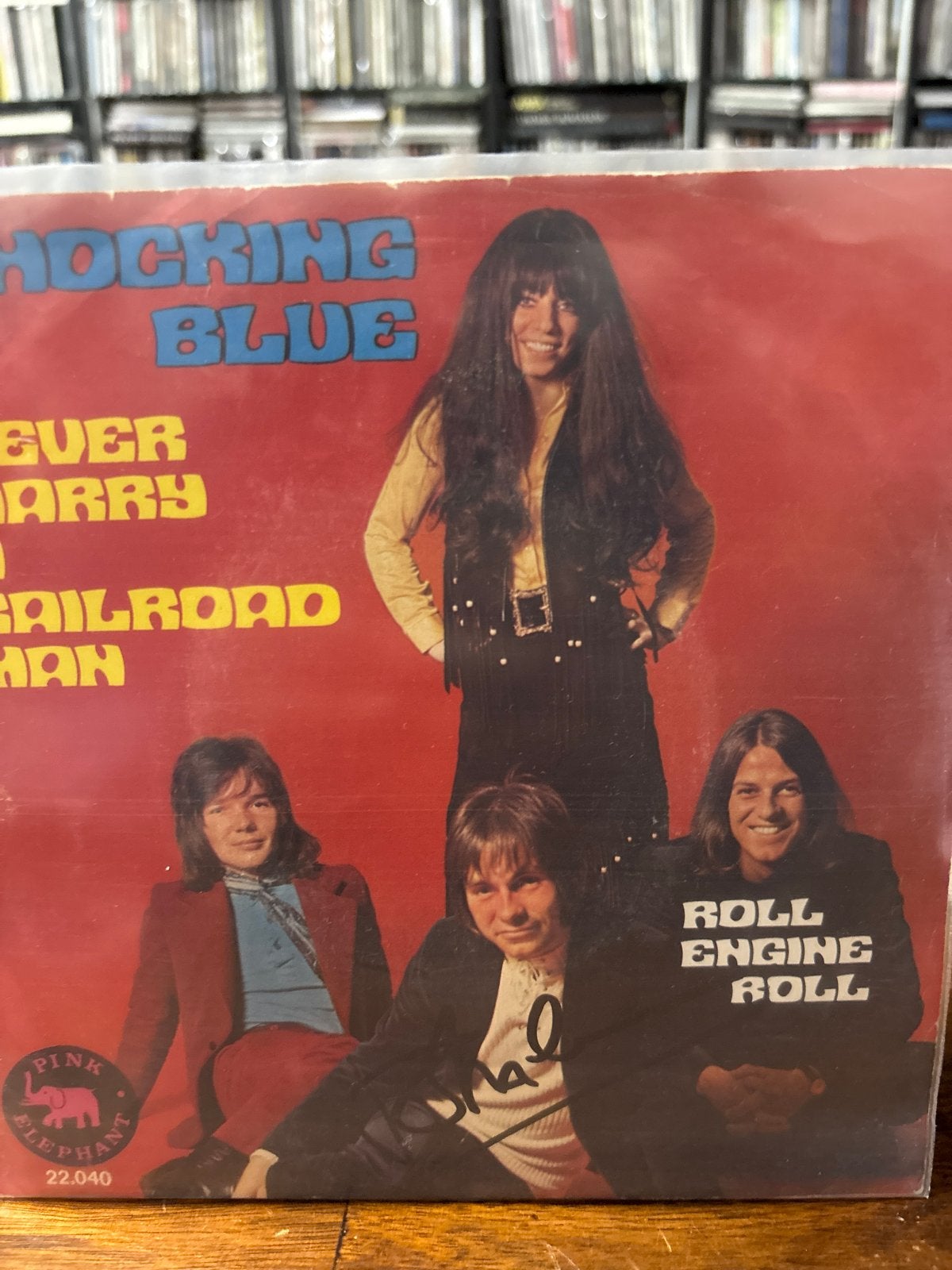 Shocking Blue - Never Marry a Railroad Man (Gesigneerd), Gebruikt, Ophalen of Verzenden, Pop, EP