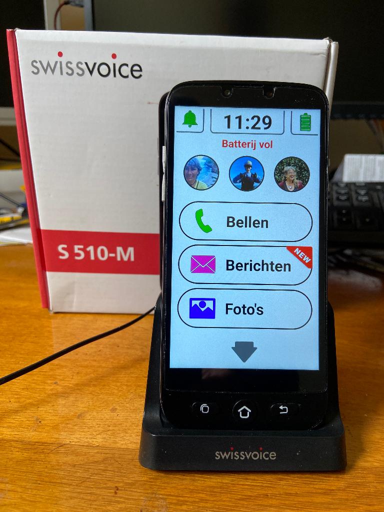 Swissvoice S510-M, senioren mobiele telefoon met whatsapp, Ophalen of Verzenden, Gebruikt