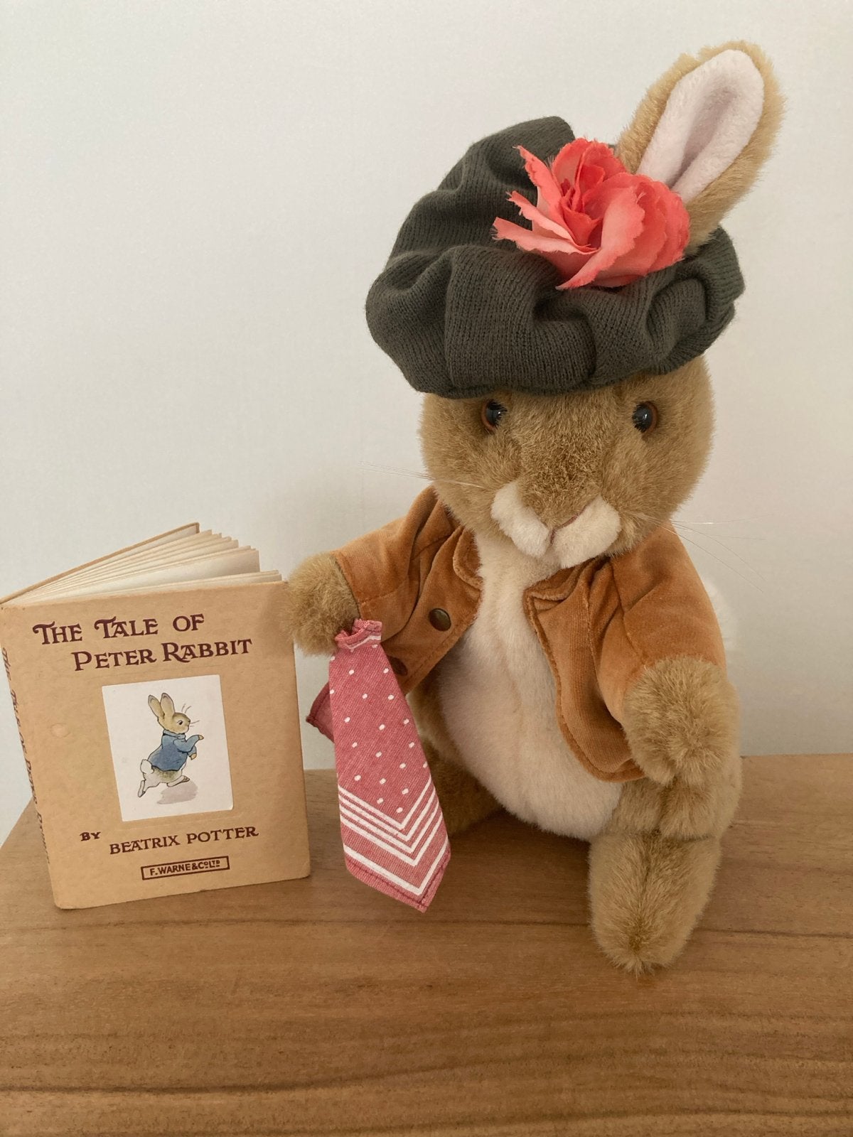 Vintage Peter Rabbit knuffel met lees boekje Beatrix Potter, Verzenden