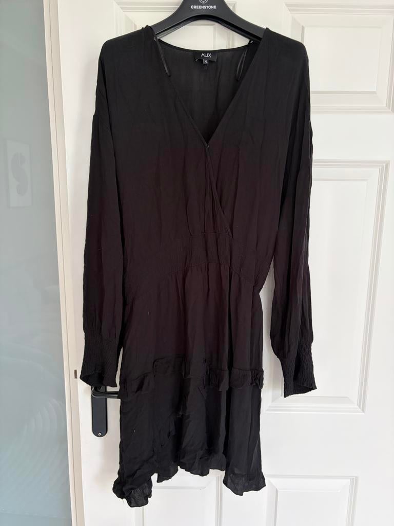 Alix the label zwarte jurk - Maat XL, Zwart, Maat 46/48 (XL) of groter, Ophalen of Verzenden, Zo goed als nieuw