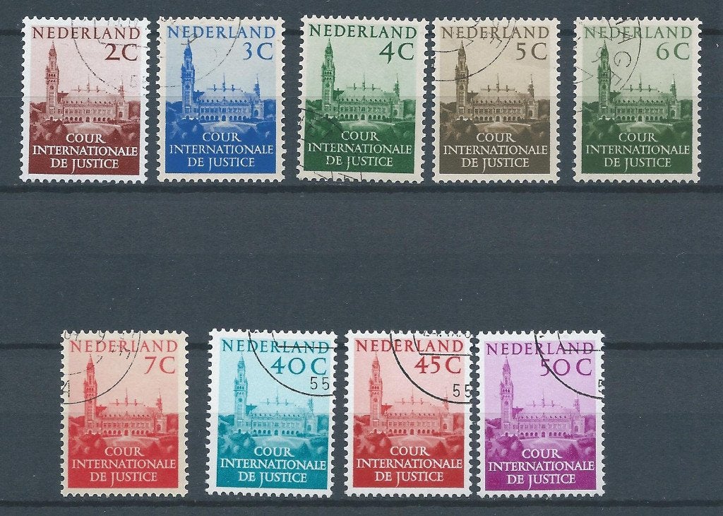 8868 – Nederland – Dienst - NVPH D27-32,41-43 (gestempeld), Postzegels en Munten, Ophalen of Verzenden, Na 1940, Gestempeld