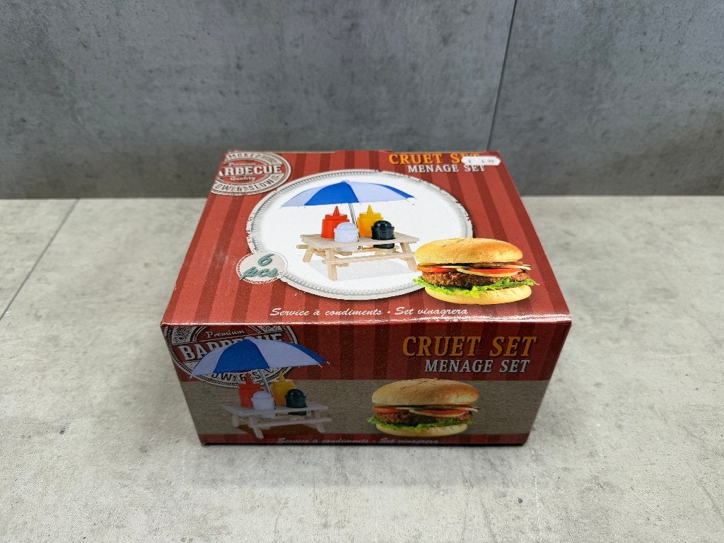 BBQ set - peper/zout - saus - NIEUW - 11327, Ophalen of Verzenden, Nieuw