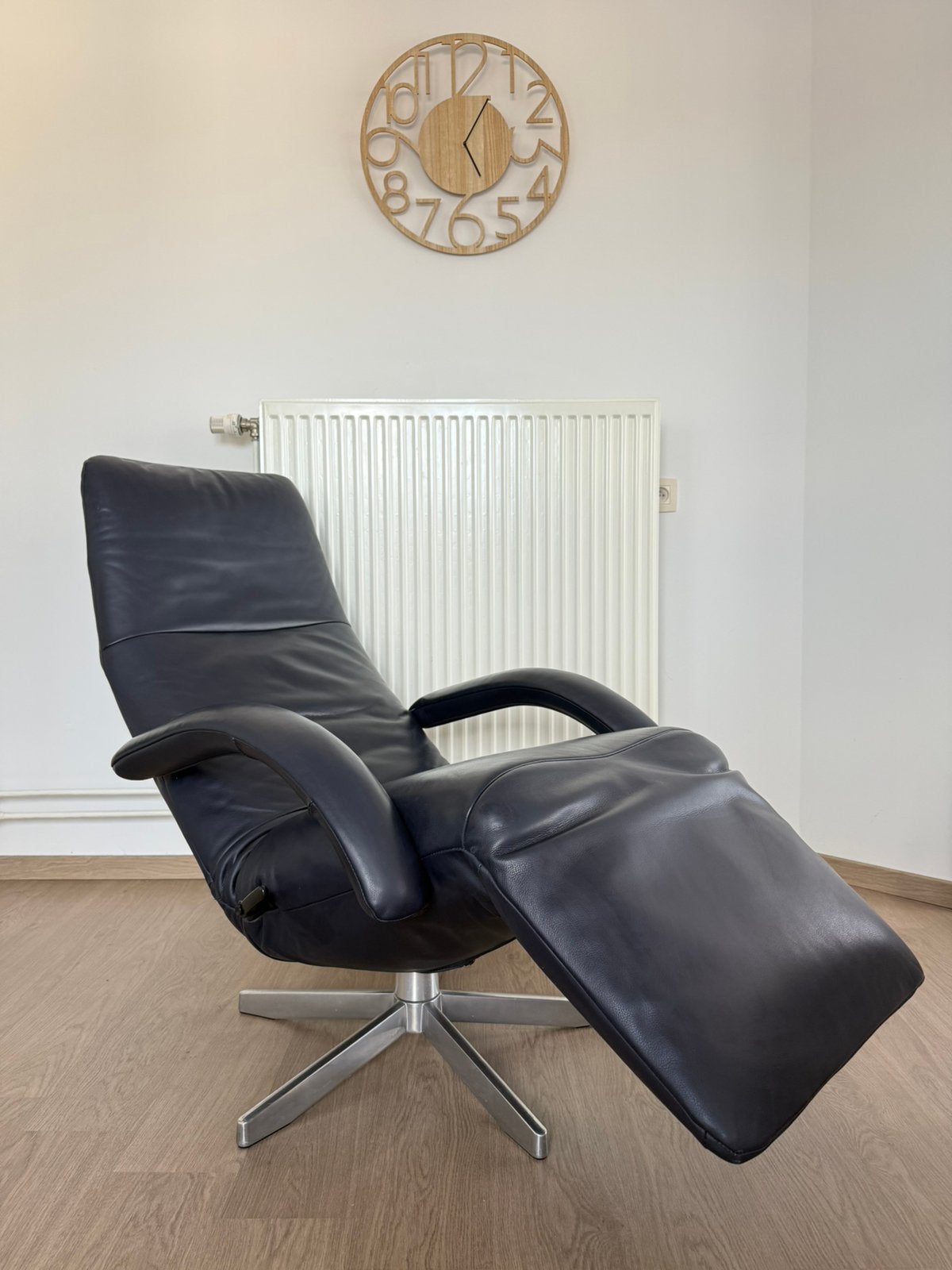 JORI Design Fauteuil - Donker Blauw - Yoga - Uitstekend, Ophalen, Leer, Jori Prominent Stressless Himolla Leolux Natuzzi Durlet Montis
