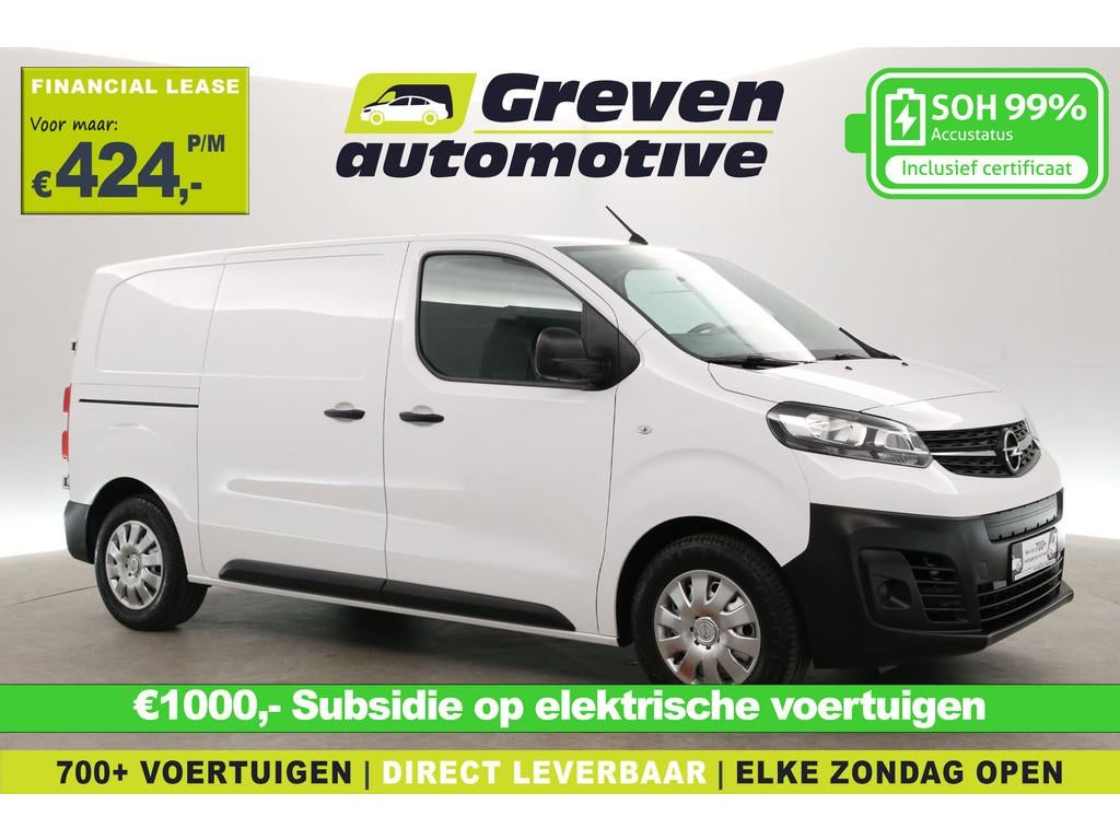 Opel Vivaro-e 75 kWh L2H1 | Snelladen | SOH 99% | Airco | Cr, Auto's, Bestelauto's, Wit, Opel, 1000 kg, 450 min