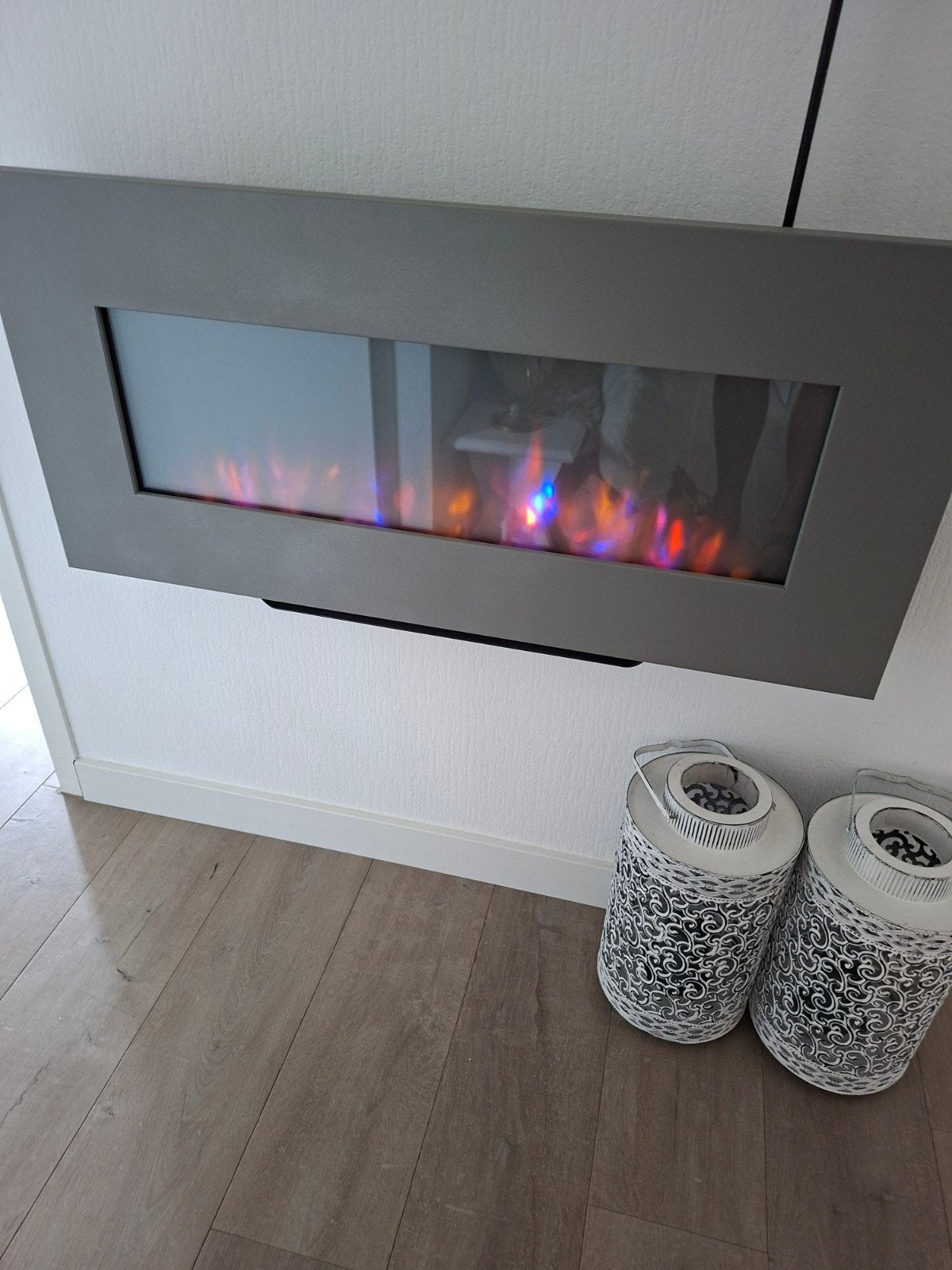 sfeerhaard 98cm x45x 14cm, Ophalen, Gebruikt, Minder dan 4 stoelen
