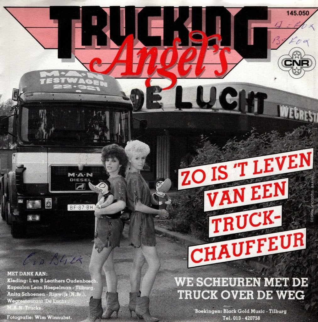 Trucking Angel's - Zo is 't leven van een truck chauffeur, 7 inch, Ophalen of Verzenden, Zo goed als nieuw, Fotohoes